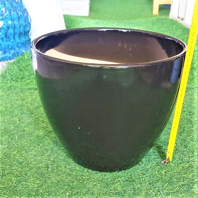 Black Ceramic (22hx25d) - PlantmartUAE.com