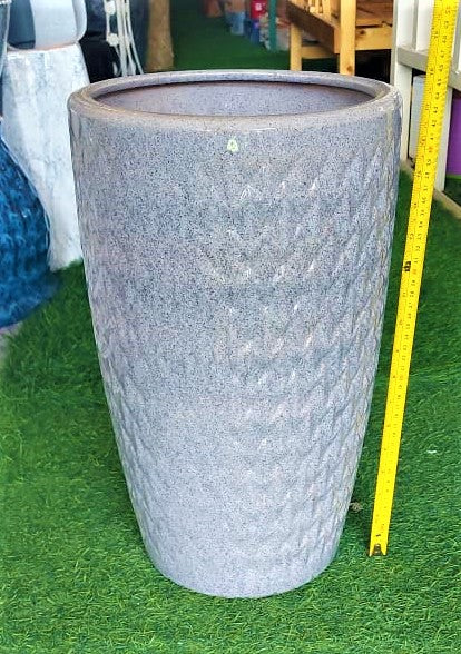 Light Grey Ceramic (44hx24d) - PlantmartUAE.com