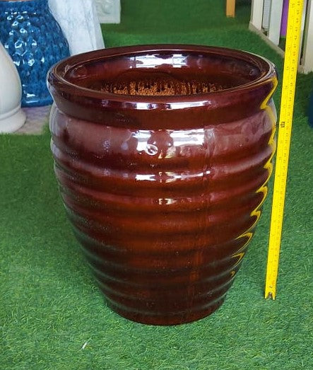 Dark brown Ceramic (36hx32d) - PlantmartUAE.com