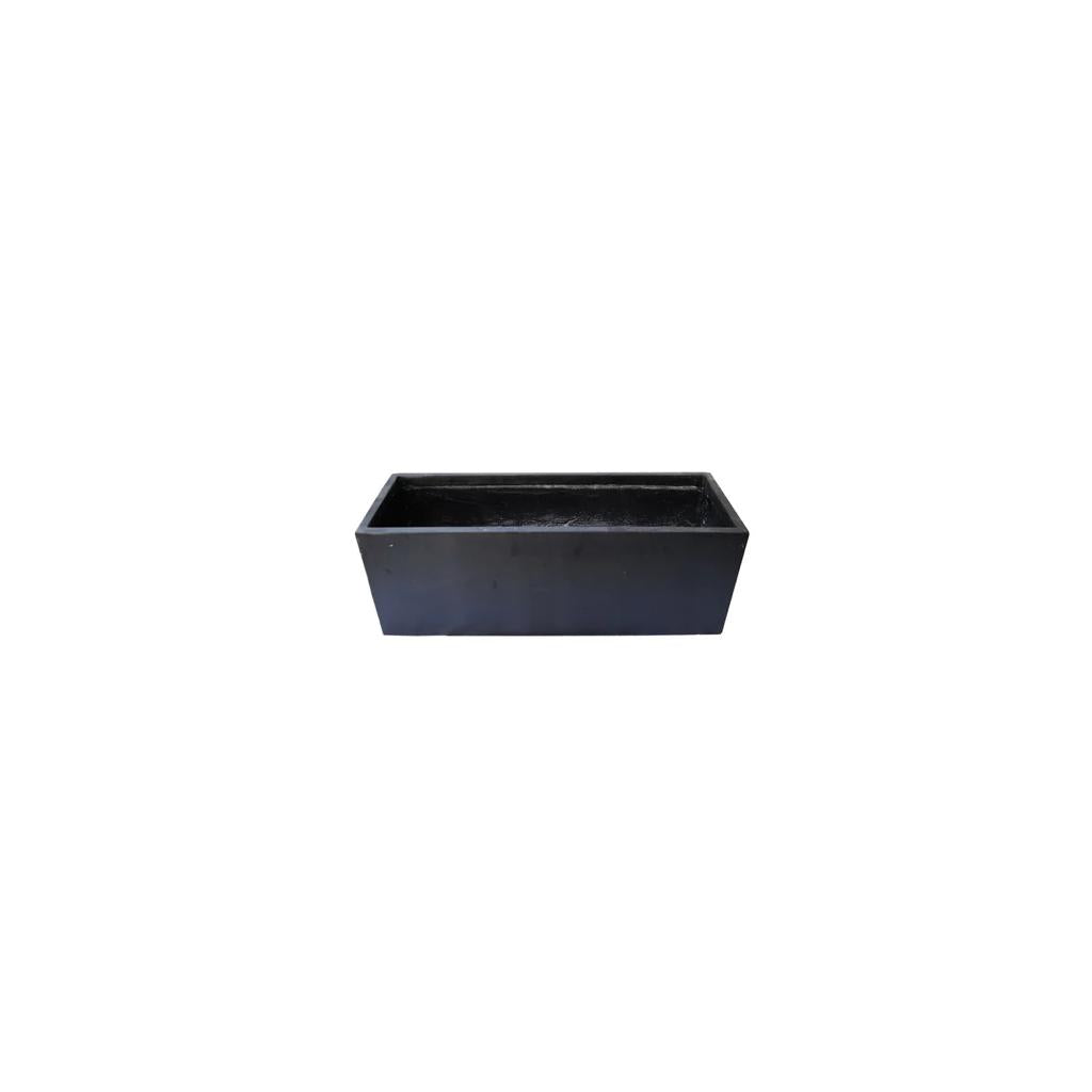 FIBER-CEMENT BLACK PLANTER PLAIN Small GA30-330 - PlantmartUAE.com