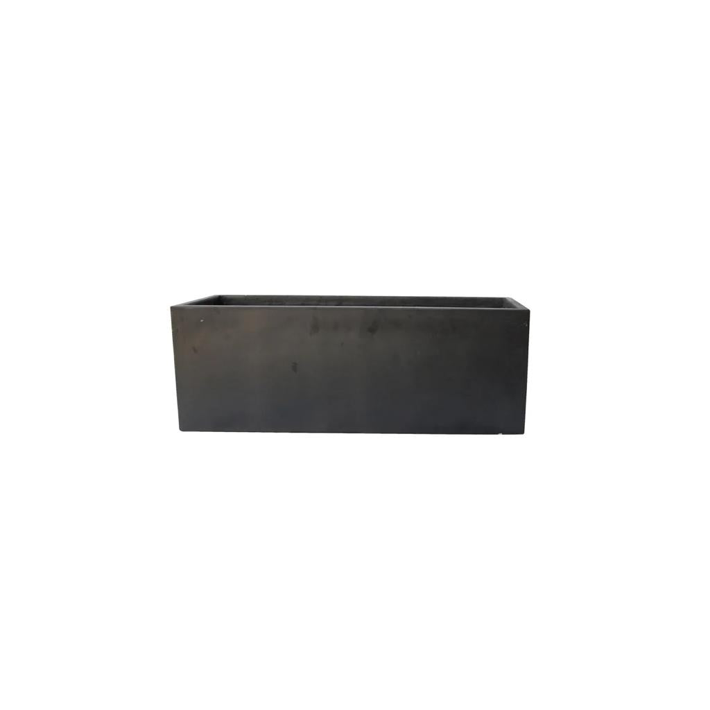 FIBER-CEMENT BLACK PLANTER PLAIN Small GA30-330 - PlantmartUAE.com