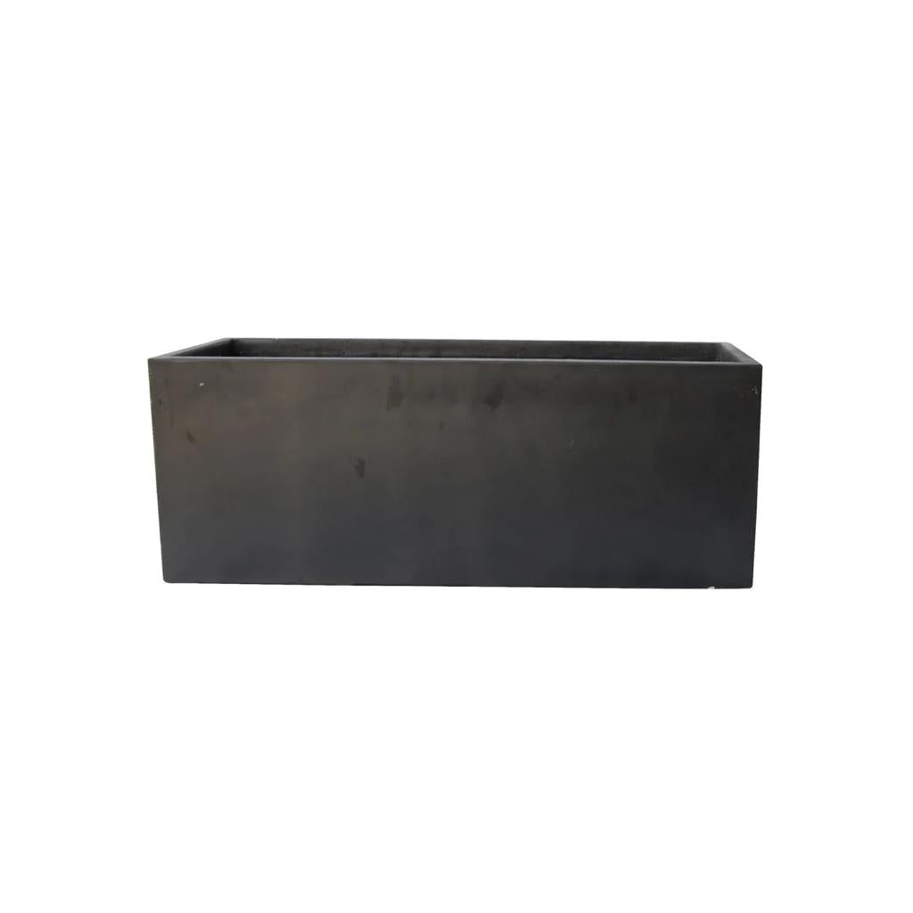 FIBER-CEMENT BLACK PLANTER PLAIN Small GA30-330 - PlantmartUAE.com