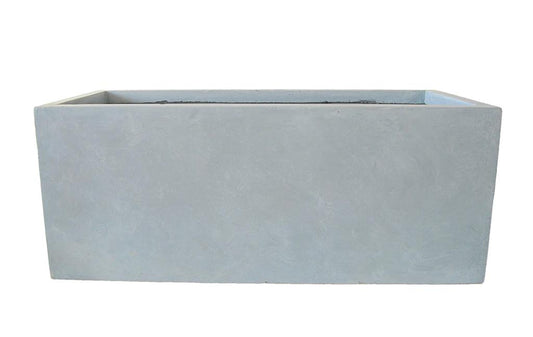 Fibercement rectangular plain LARGE 83cm x 30cm x 31cm - PlantmartUAE.com