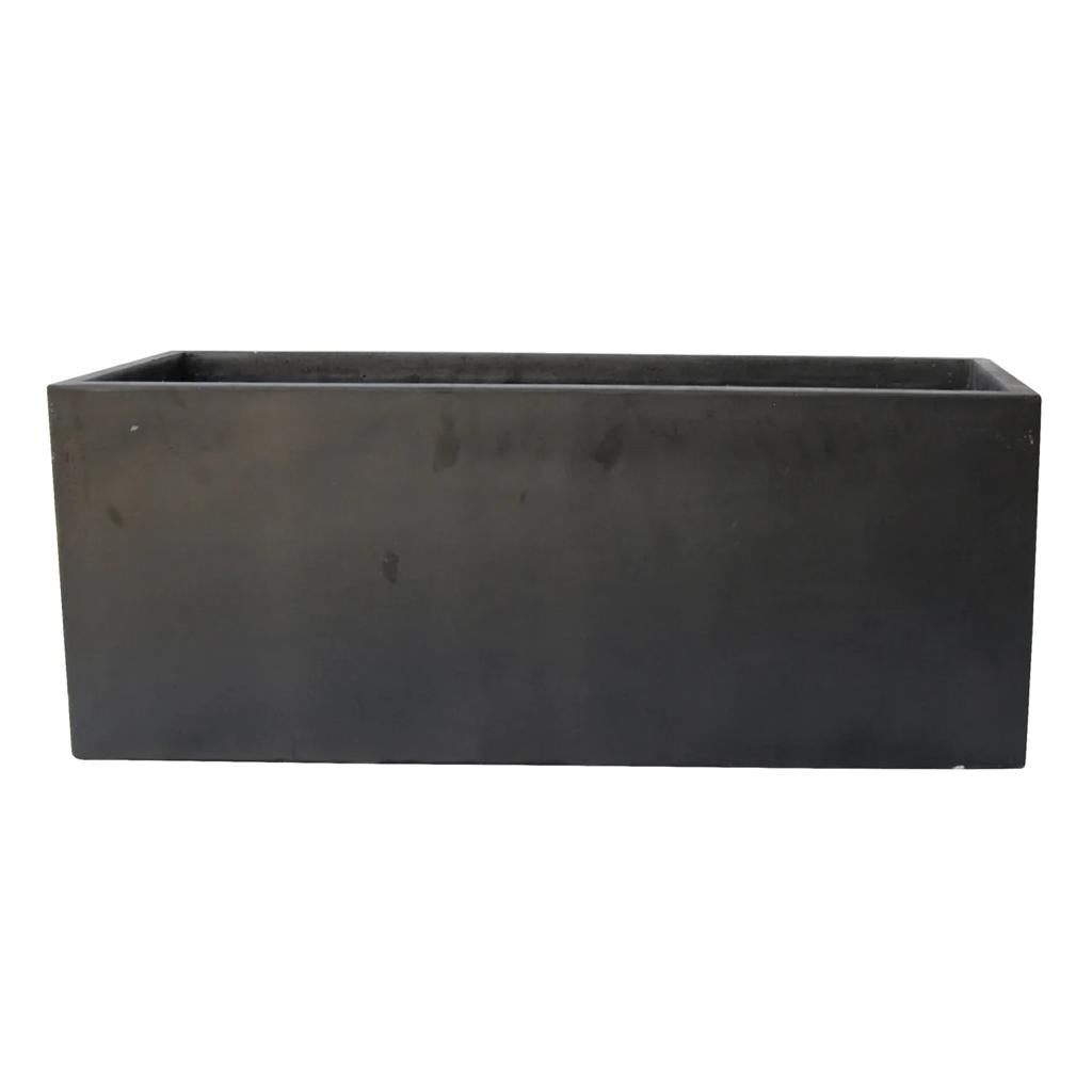 FIBER-CEMENT BLACK PLANTER PLAIN Small GA30-330 - PlantmartUAE.com