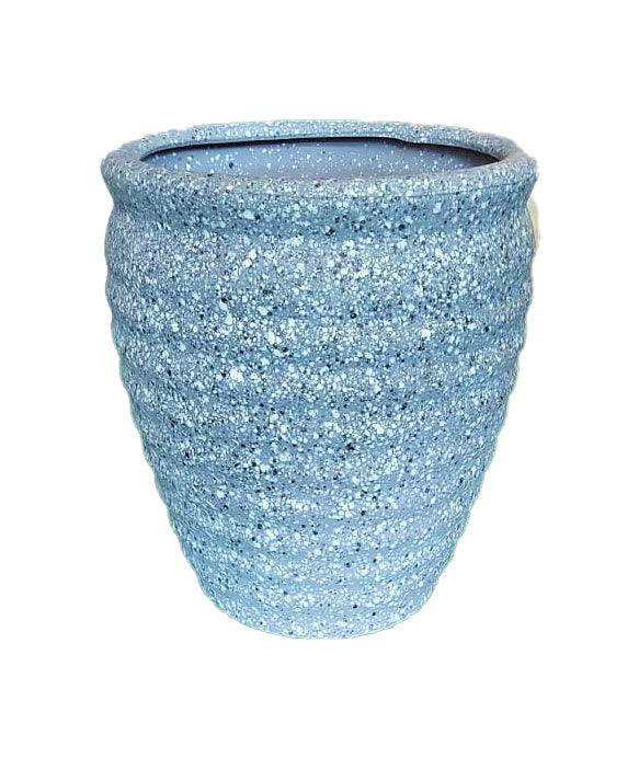 Matt-grey CERAMIC pot (36h x 32d) - PlantmartUAE.com